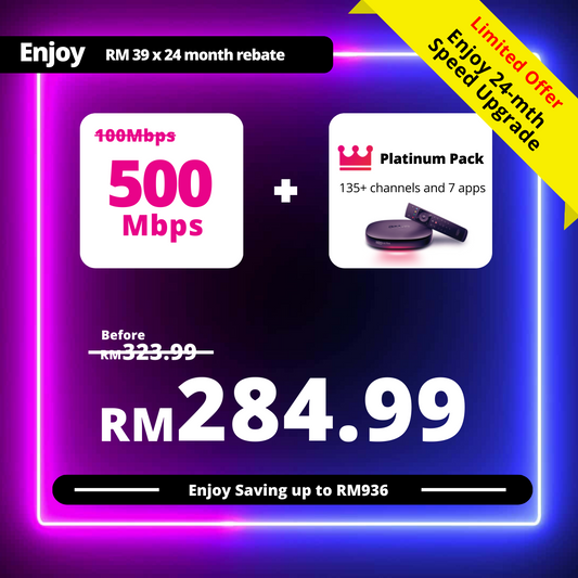 Astro Fibre 100 Mbps + Platinum Pack