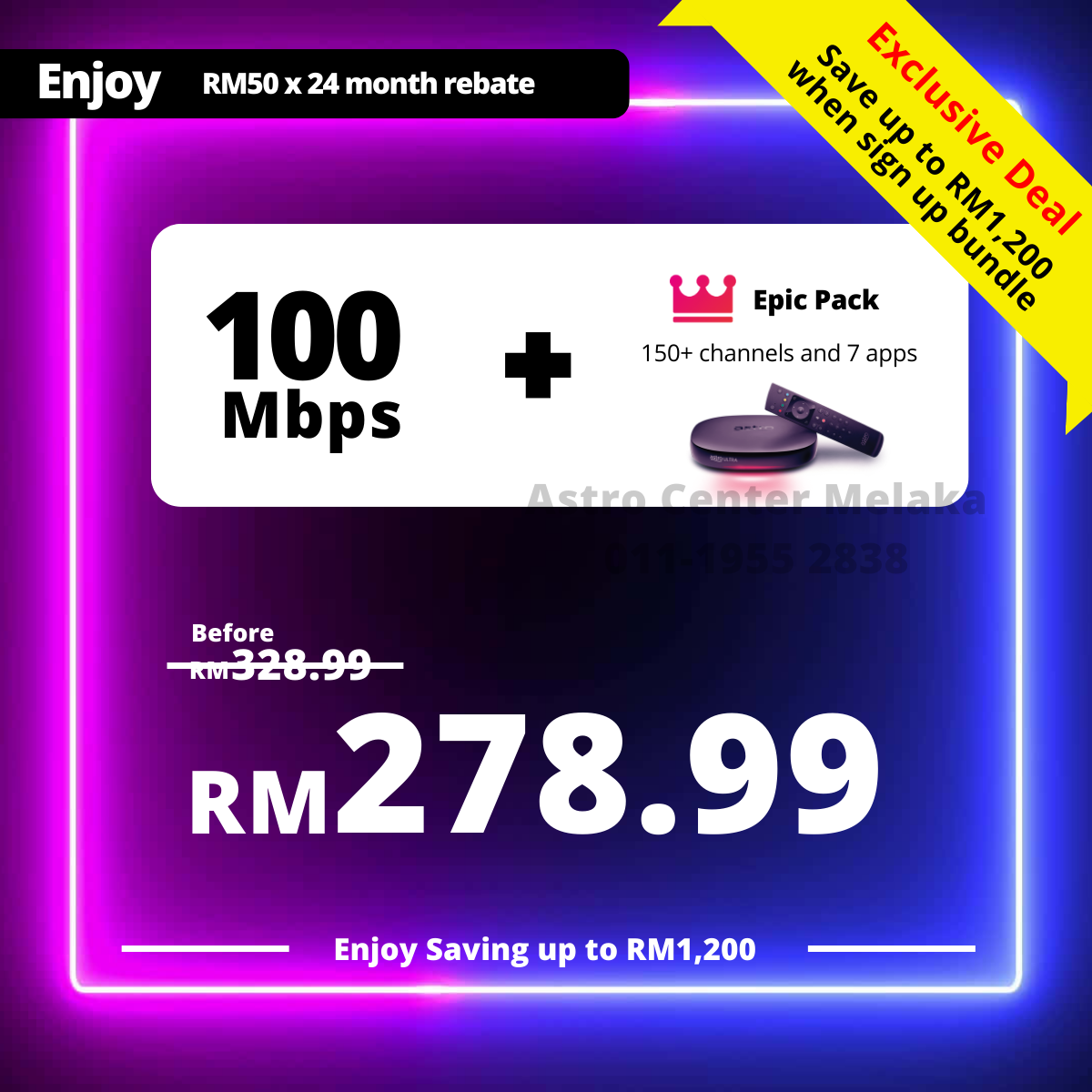 Astro 100Mbps + Astro One - Epic Pack